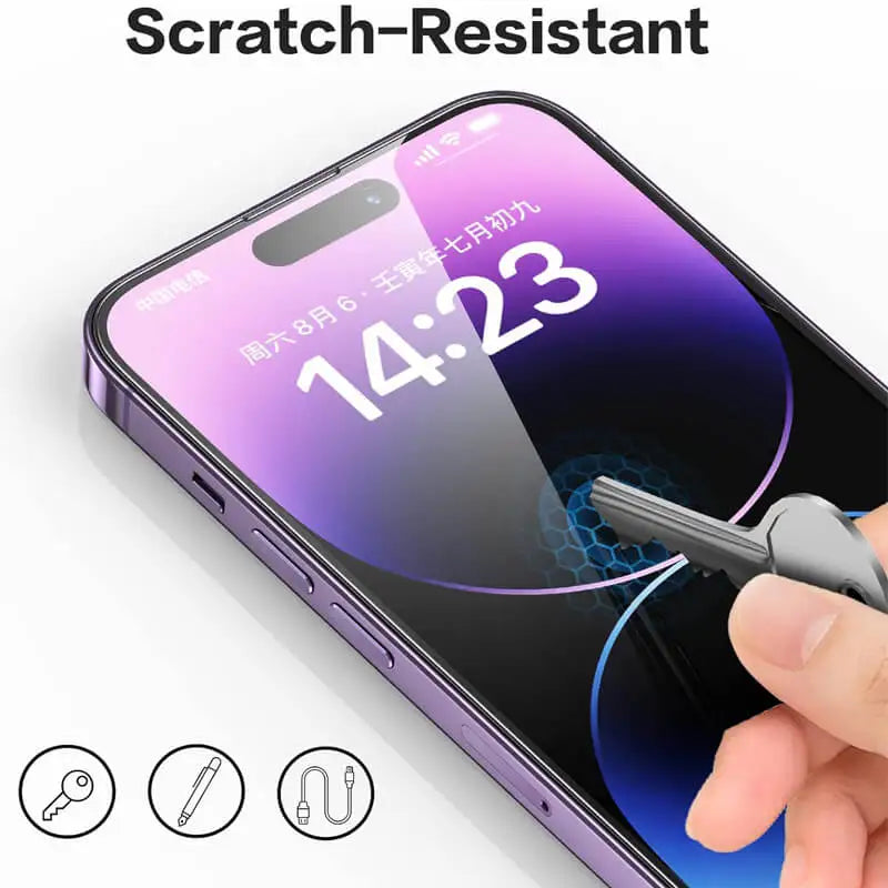 Proven scratch resistance, even against keys or metal objects in a pocket.